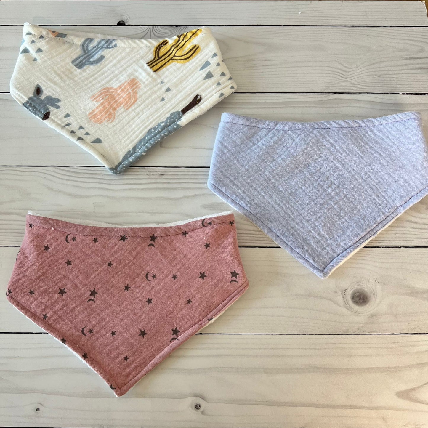 Baberos bandana x3