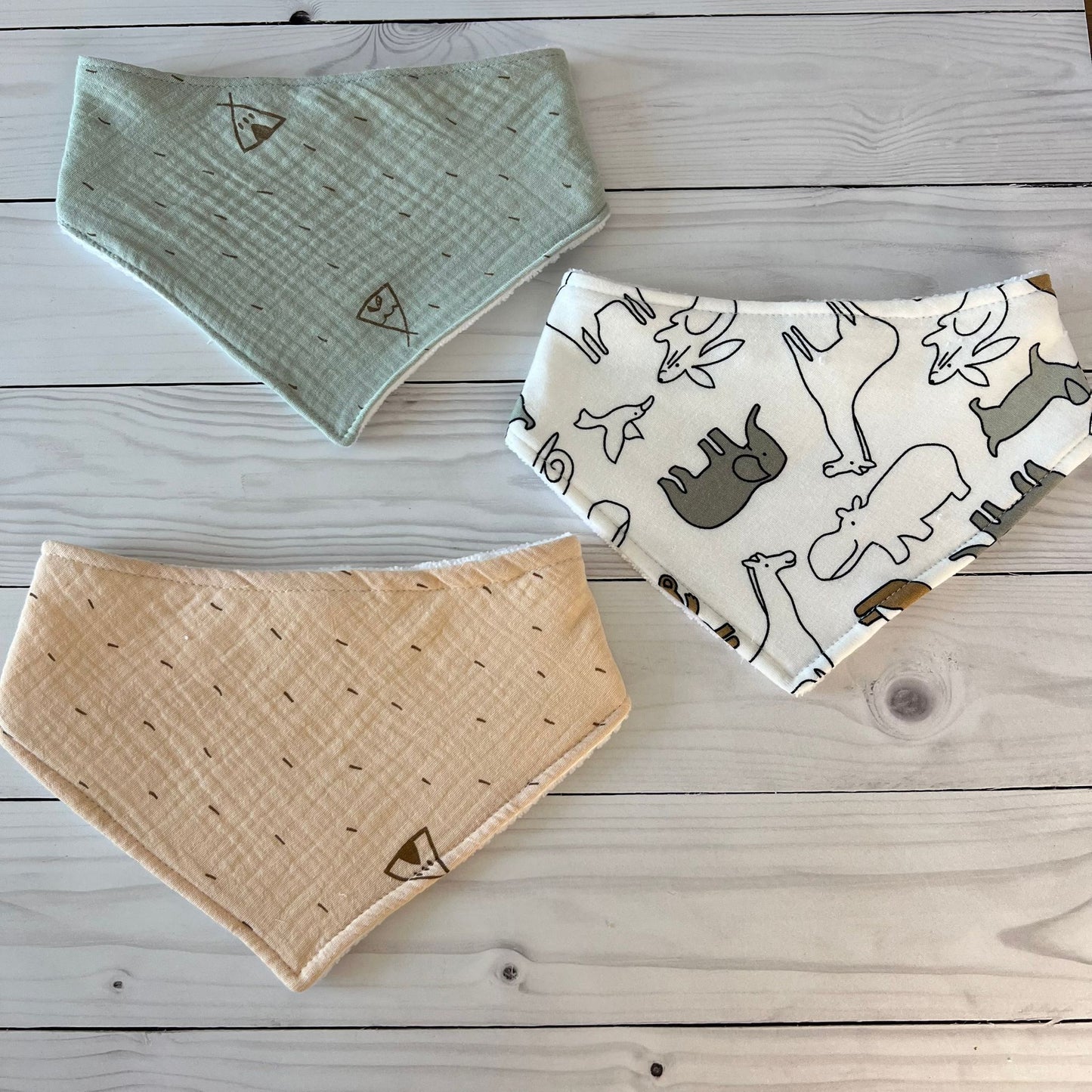Baberos bandana x3