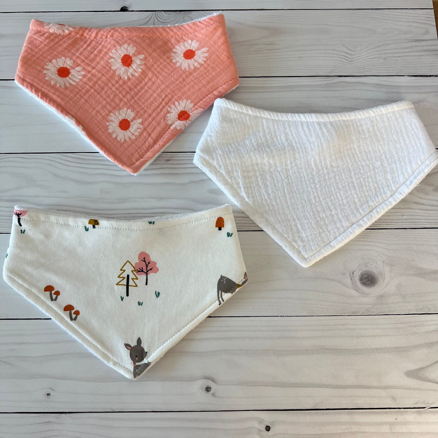 Baberos bandana x3