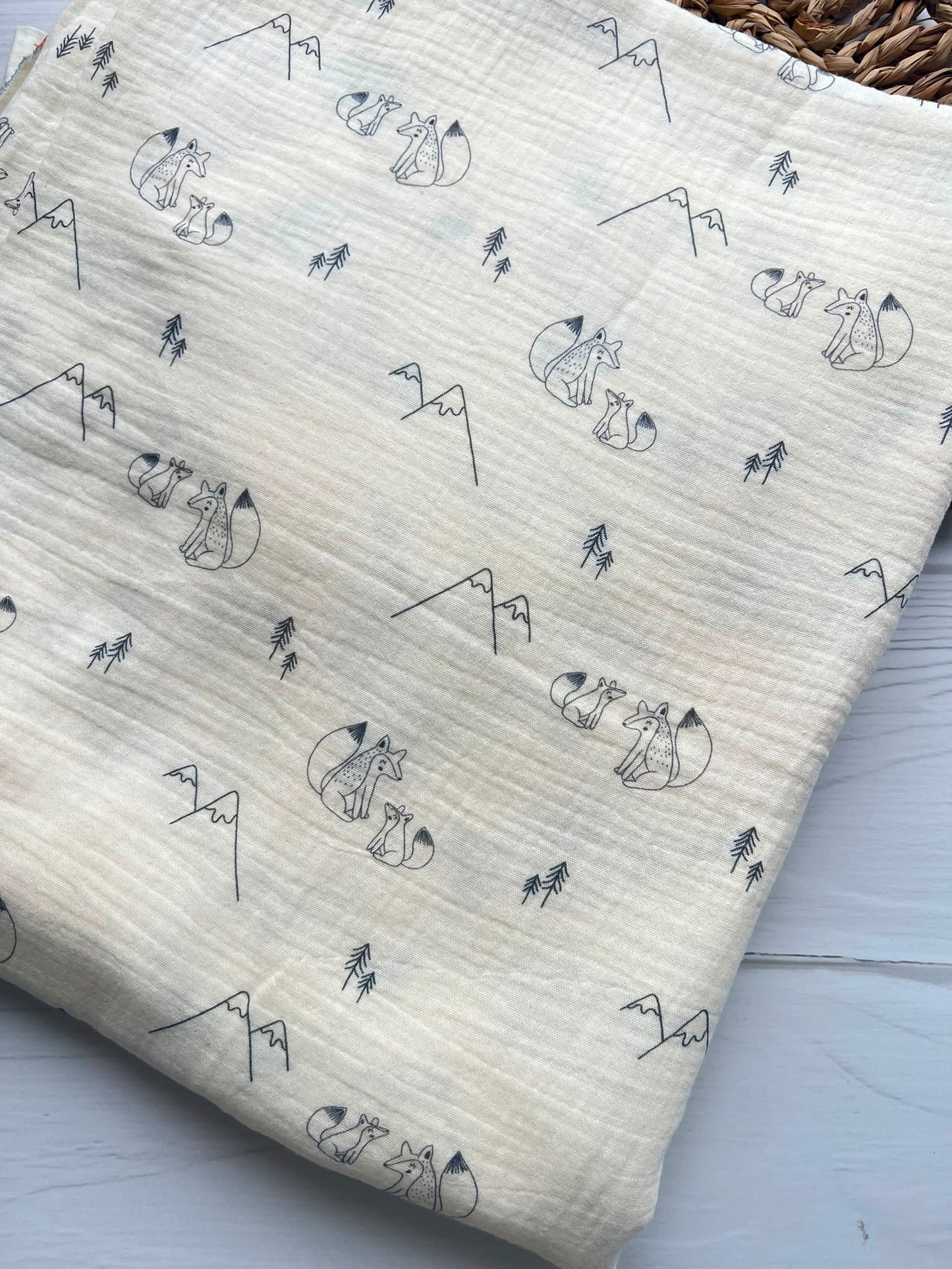 Manta muselina y corderito